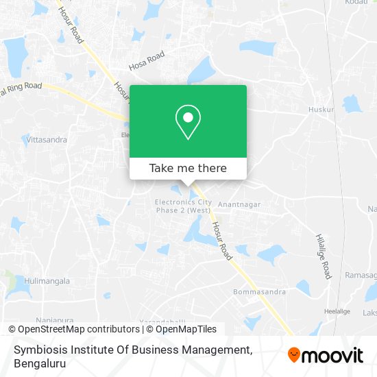 Symbiosis Institute Of Business Management map
