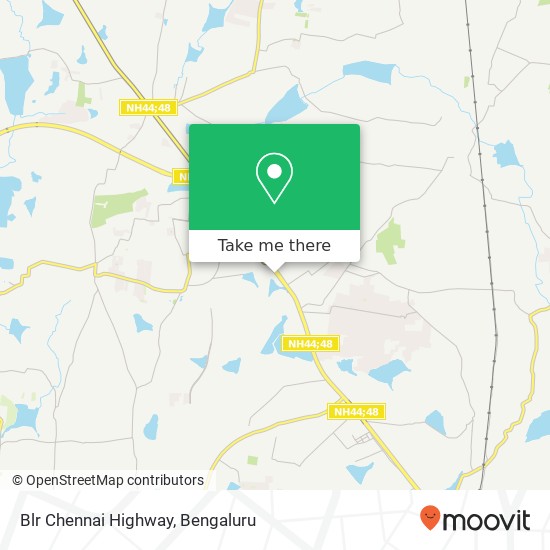 Blr Chennai Highway map