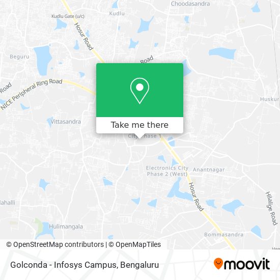 Golconda - Infosys Campus map