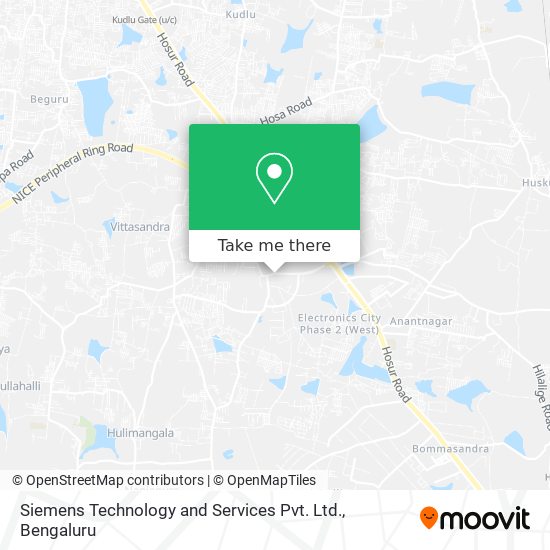 Siemens Technology and Services Pvt. Ltd. map