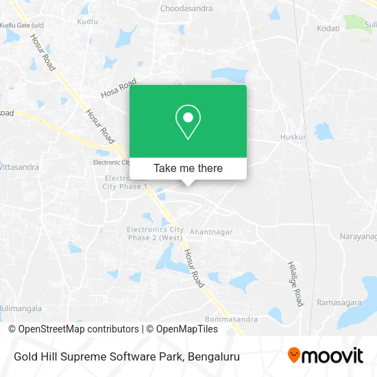 Gold Hill Supreme Software Park map