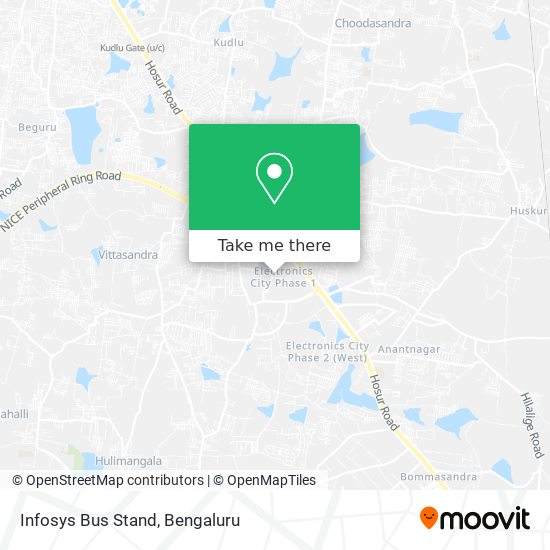 Infosys Bus Stand map