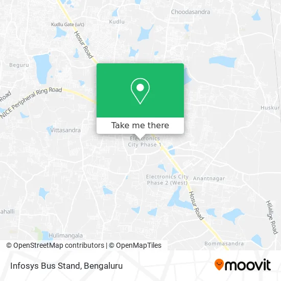 Infosys Bus Stand map