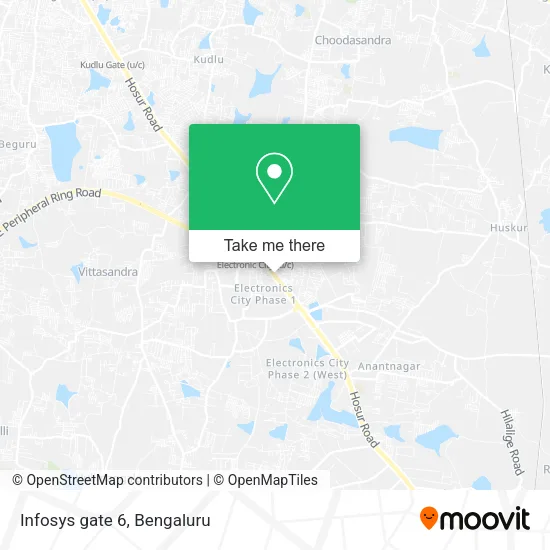 Infosys gate 6 map