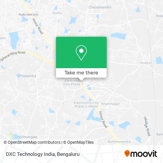 DXC Technology India map