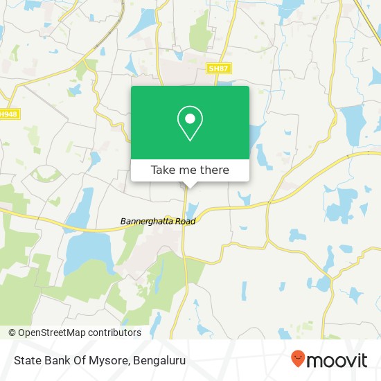 State Bank Of Mysore map