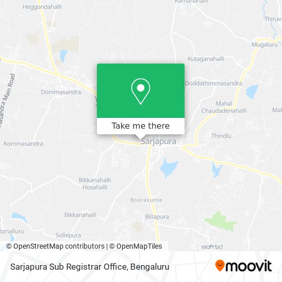 Sarjapura Sub Registrar Office map