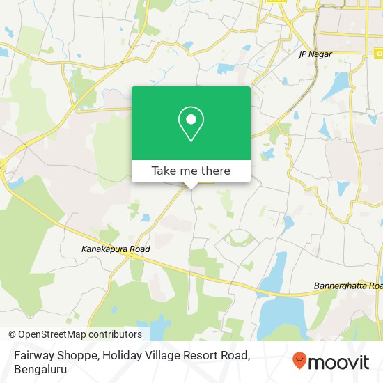 Fairway Shoppe, Holiday Village Resort Road map