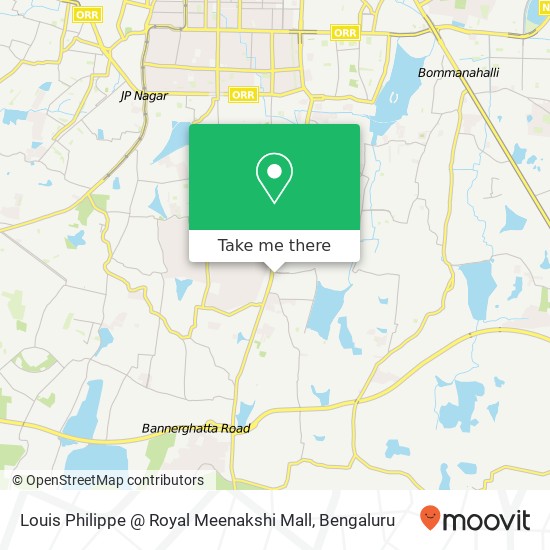 Louis Philippe @ Royal Meenakshi Mall map