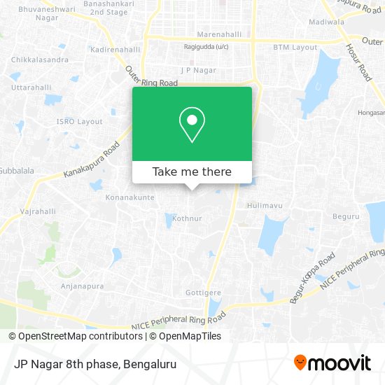 JP Nagar 8th phase map