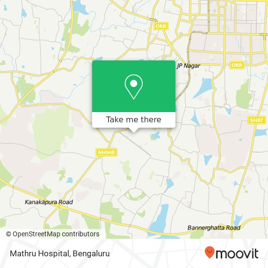Mathru Hospital map