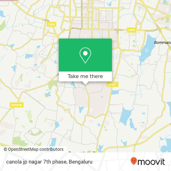 canola  jp nagar 7th phase map