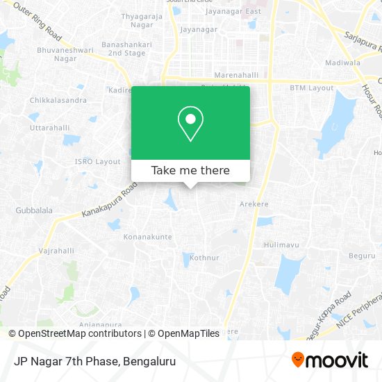 JP Nagar 7th Phase map