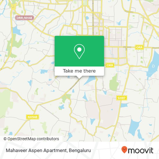 Mahaveer Aspen Apartment map