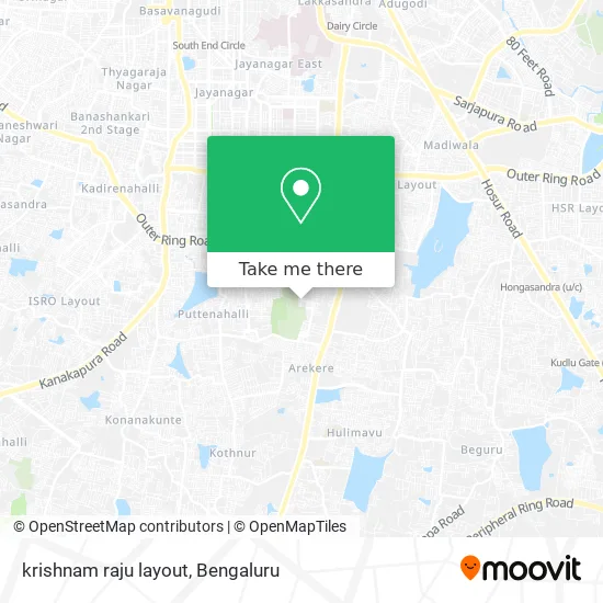 krishnam raju layout map
