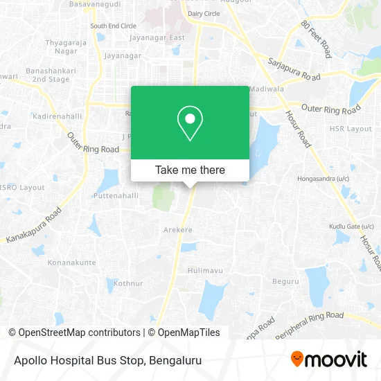 Apollo Hospital Bus Stop map