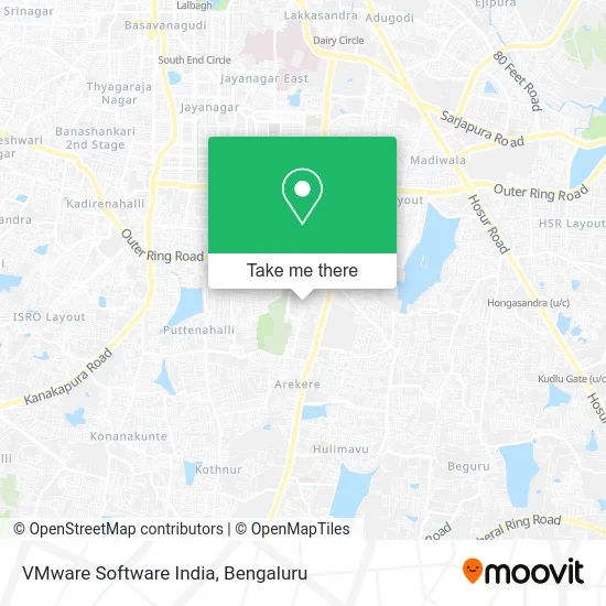 VMware Software India map