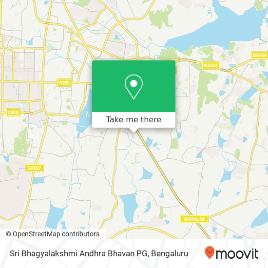 Sri Bhagyalakshmi Andhra Bhavan PG map