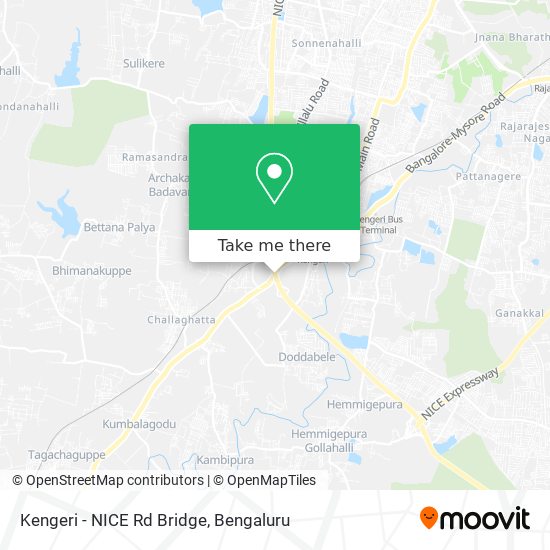 Kengeri - NICE Rd Bridge map