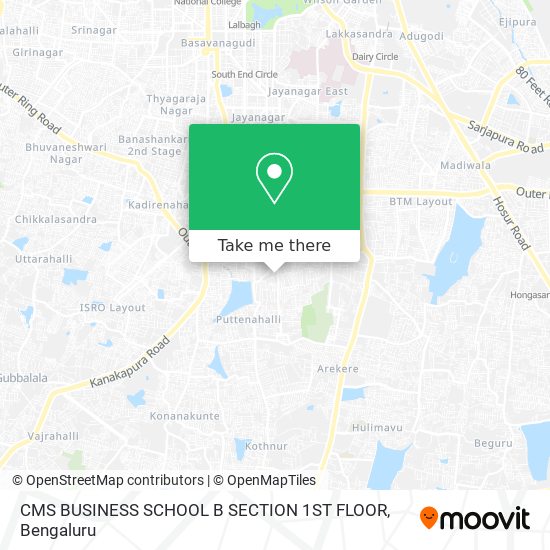 CMS BUSINESS SCHOOL B SECTION 1ST FLOOR map