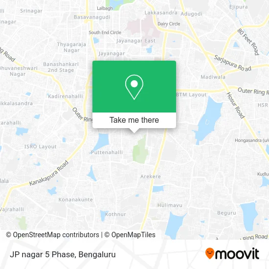 JP nagar 5 Phase map