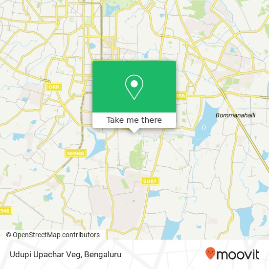 Udupi Upachar Veg map