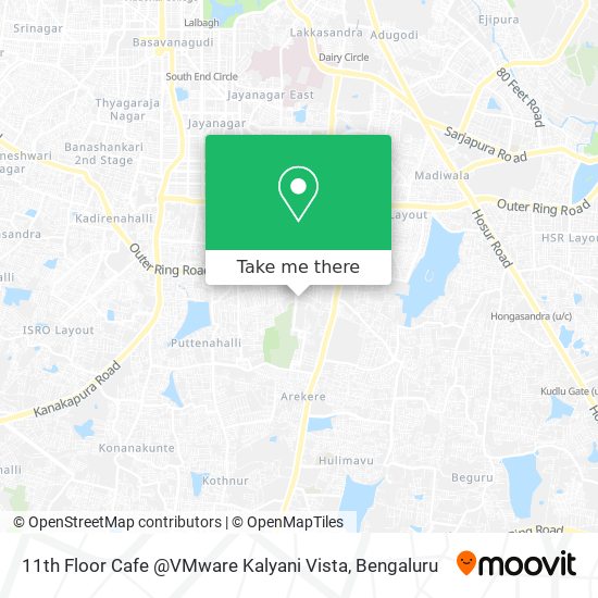 11th Floor Cafe @VMware Kalyani Vista map