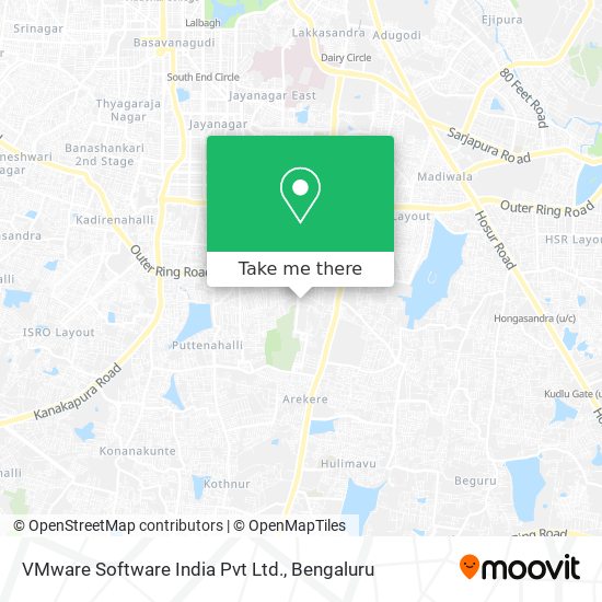 VMware Software India Pvt Ltd. map