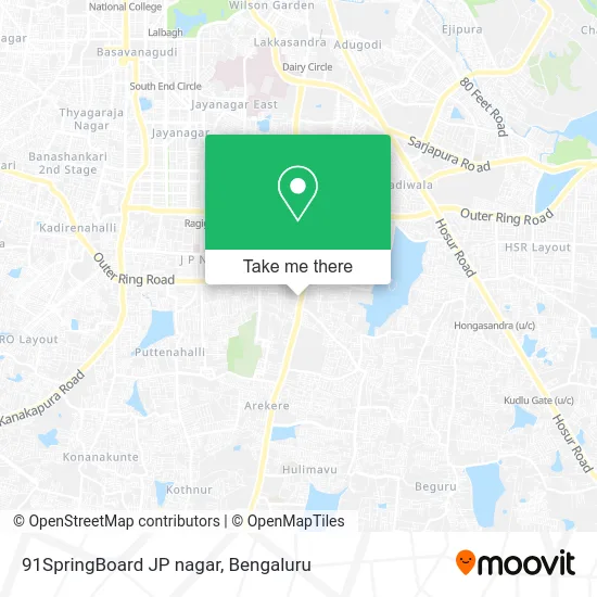 91SpringBoard JP nagar map