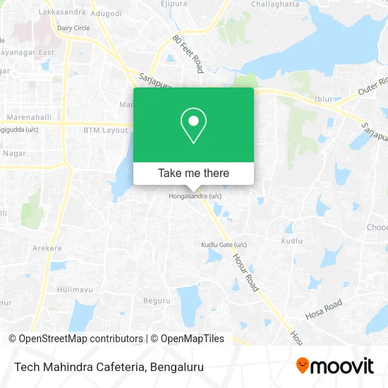 Tech Mahindra Cafeteria map