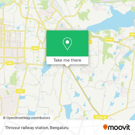 Thrissur railway station map