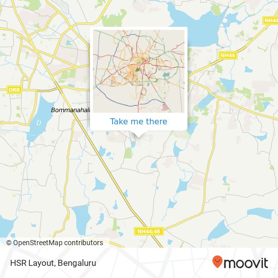 HSR Layout map