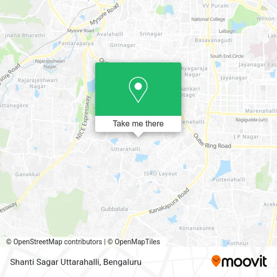 Shanti Sagar Uttarahalli map