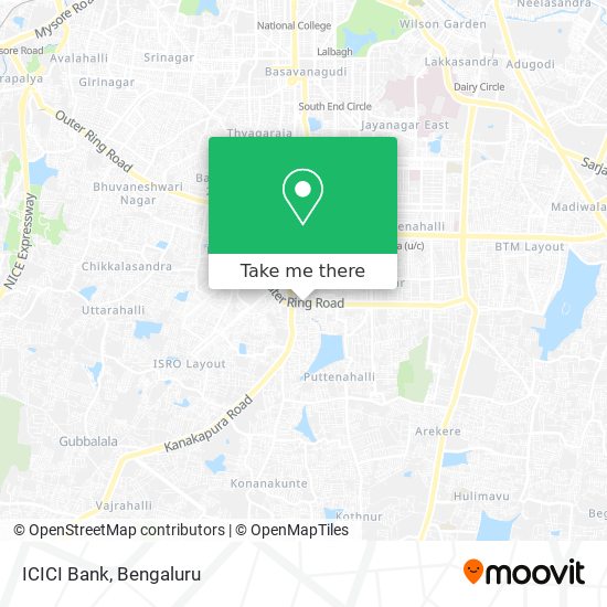 ICICI Bank map