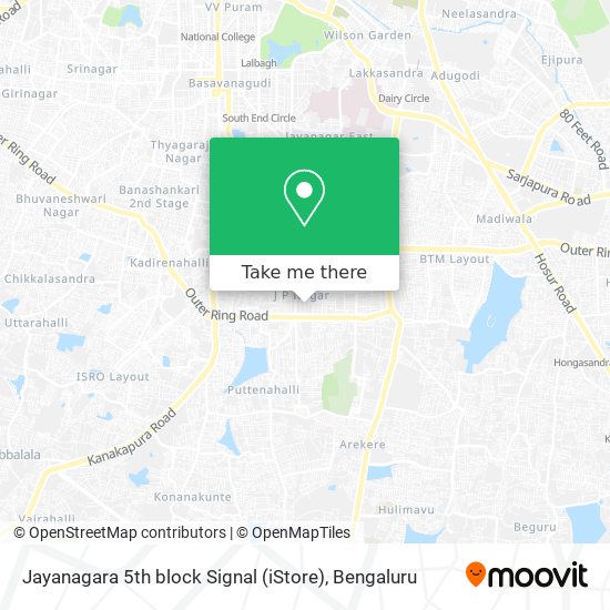 Jayanagara 5th block Signal (iStore) map