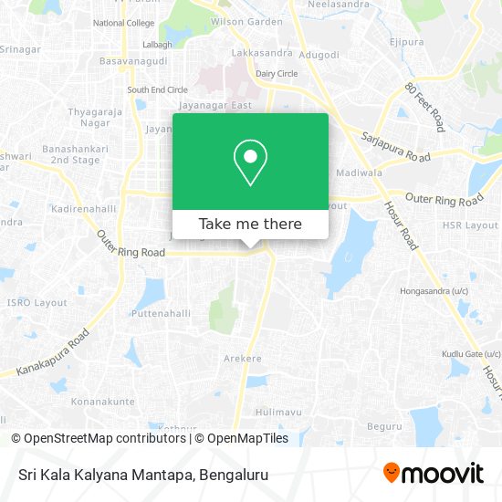 Sri Kala Kalyana Mantapa map