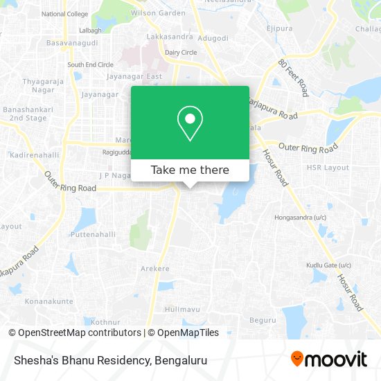 Shesha's Bhanu Residency map