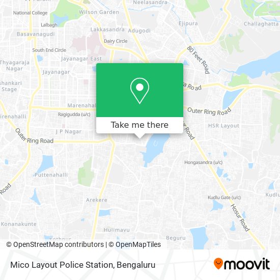 Mico Layout Police Station map