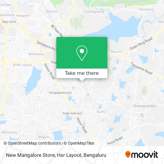 New Mangalore Store, Hsr Layout map