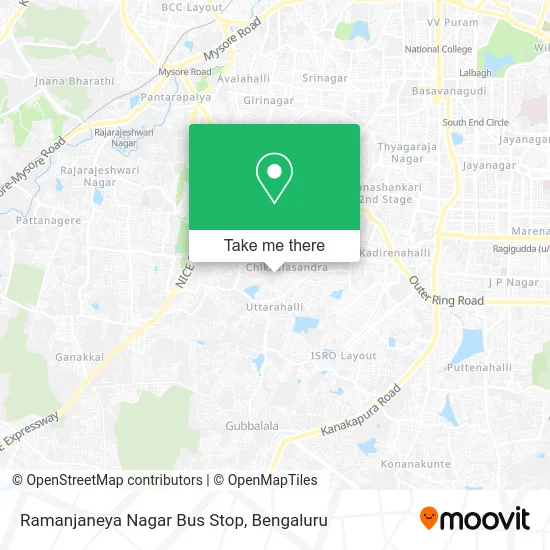 Ramanjaneya Nagar Bus Stop map