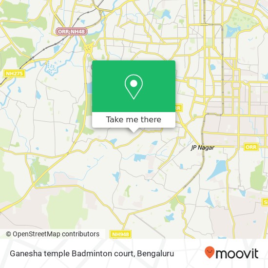 Ganesha temple Badminton court map