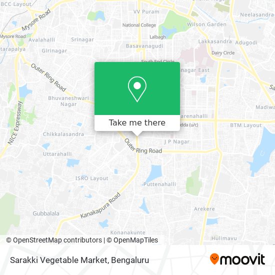 Sarakki Vegetable Market map