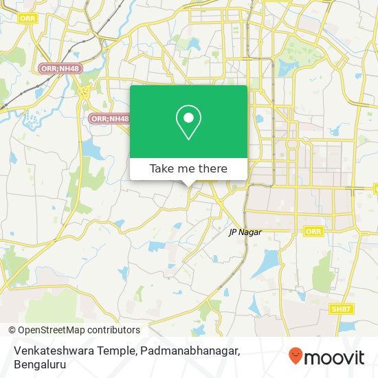 Venkateshwara Temple, Padmanabhanagar map