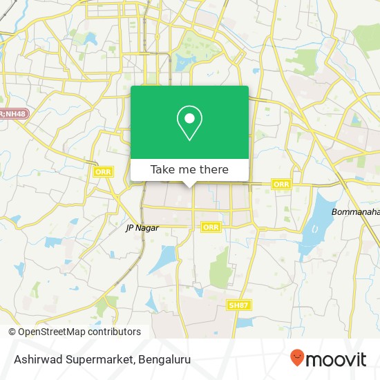 Ashirwad Supermarket map