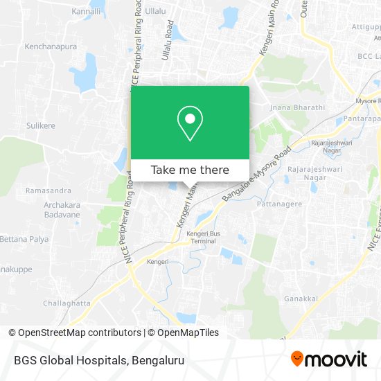 BGS Global Hospitals map