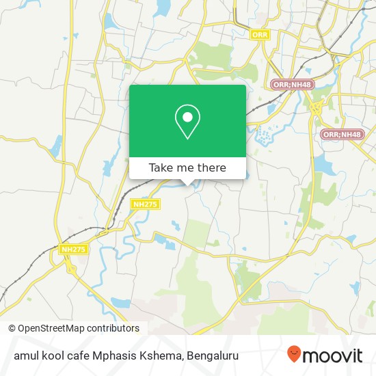 amul kool cafe Mphasis Kshema map