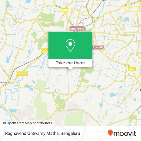 Raghavendra Swamy Matha map