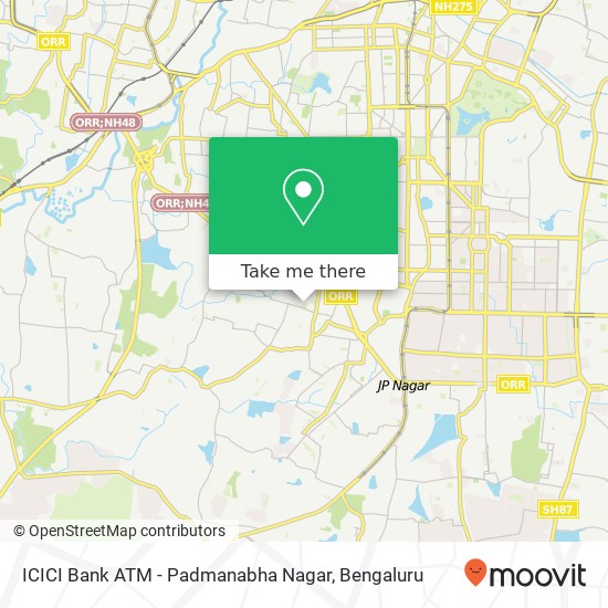 ICICI Bank ATM - Padmanabha Nagar map