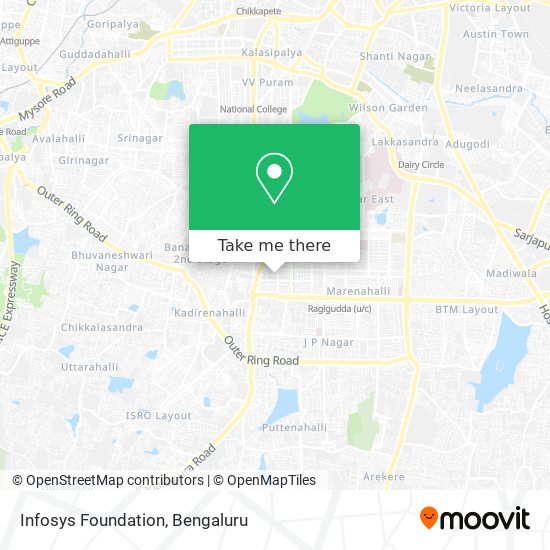 Infosys Foundation map