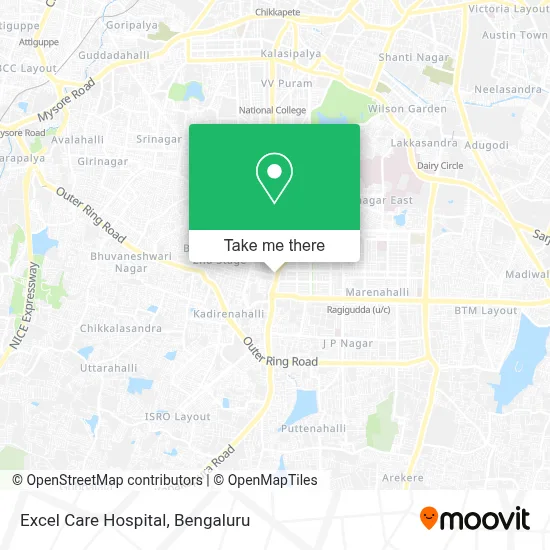 Excel Care Hospital map